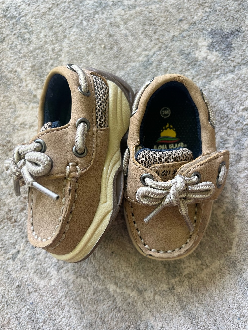 Kids Tan Boat Shoes 2M